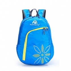 Breathable Nylon Black Hiking Backpack Purple Wear Resistance 30 L Lightweight Packable Backpack