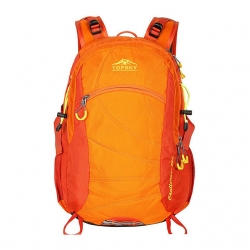 28 L Orange High Capacity Hiking Backpack Breathable Purple Camping Backpack