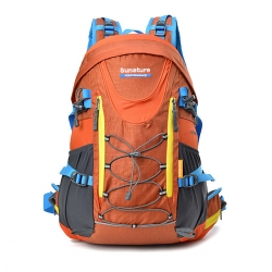 Wear Resistance Fuchsia Hiking Bag Blue Rain Waterproof 35 L Hiking Backpack