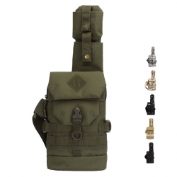 Oxford Dark Grey Hiking Sling Backpack Black Wear Resistance 6 L Military Tactical Backpack