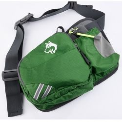 Lightweight Nylon Black Bag For Trekking Grey Wear Resistance 8 L Hiking Waist Bag