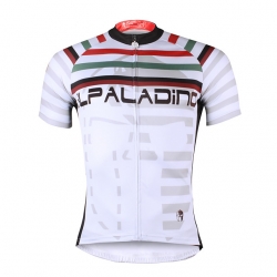 Breathable Men Short Sleeve Mtb Jersey White Back Cool Cycling Jerseys