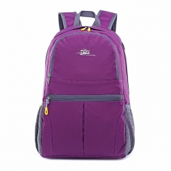 Wear Resistance Nylon Black Hiking Backpack Purple Packable 25 L Lightweight Packable Backpack