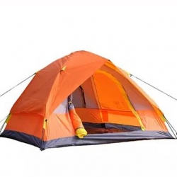 Foldable Orange Best Tent For Heavy Rain Green Waterproof Four person Camping Tent
