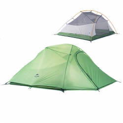 Rain Waterproof Poled Orange Ultralight Backpacking Tent Green Windproof Three person Backpacking Tent