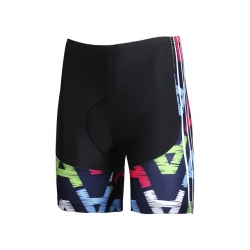 UV Resistant Black Cycling Pants & Tights Women Padded Shorts