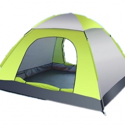 4 person Blue Easy to Install Camping Tent Travel Gray+Green 4 Person Camping Tent