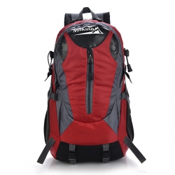 40 L Green High Capacity Hiking Backpack Waterproof Red Hiking Packs