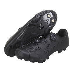 Unisex Black Bike Shoes Breathable Mountain Bike Clipless Shoes