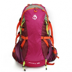 Breathable Nylon Black Backpacking Backpacks Navy Blue High Capacity 40 L Hiking Backpack