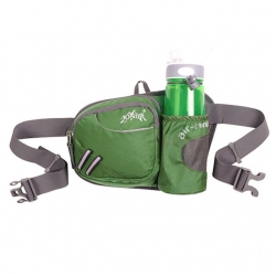 10 L Army Green Wear Resistance Hiking Waist Bag Breathable Nylon Dark Grey Hiking Bag
