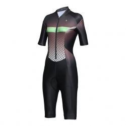 High Elasticity Triathlon Tri Black Dots Gradient Dots Cycling Kit Women Cycling Outfits