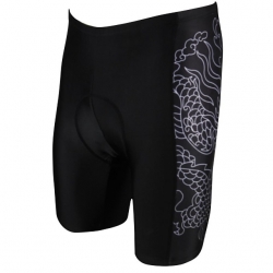 Moisture Wicking Black Cycling Pants & Tights Men Padded Shorts