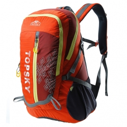 Breathable Orange Backpacking Bag Green Wear Resistance 40 L Hiking Backpack