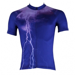 Short Sleeve Men Cycling Jersey Micro Elastic Mountain Bike Shirts