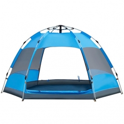 Four person Orange Rain Waterproof Automatic Tent UV Resistant Automatic Blue Waterproof Camping Tent