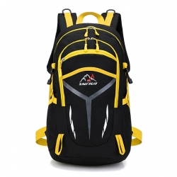 Multi Functional Oxford Cloth Yellow Hiking Packs Red Breathable 40 L Hiking Backpack