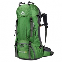 60 L Purple ComfortableDesignBreathable Straps Commuter Backpack Polyester / Cotton Black Rucksack