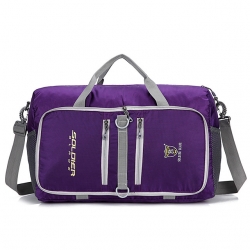 Compact Nylon Cloth Black Shoulder Messenger Bag Purple Packable 20 L Lightweight Packable Backpack