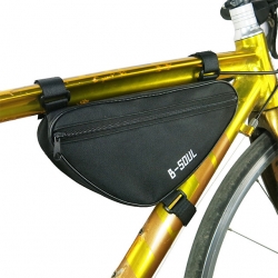 1.8 L Yellow Durable Bicycle Triangle Frame Bag Terylene Green Bike Frame Bag