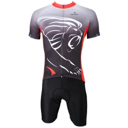 Micro Elastic Black Red Back Holiday Cycling Jersey Kits Short Sleeve Men Cycling Tops