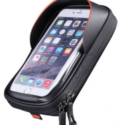 Waterproof Frame Bag Nylon Black Bike Phone Bag