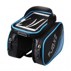 3 L Blue Touch Screen Bicycle Frame Packs Carbon Fiber Red Bike Phone Bag