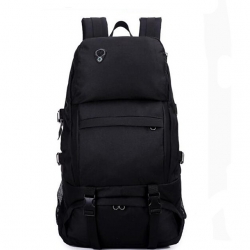 Wearable Oxford Cloth Brown+Gray Backpacking Rucksack Black Fast Dry 40 L Backpacking Rucksack